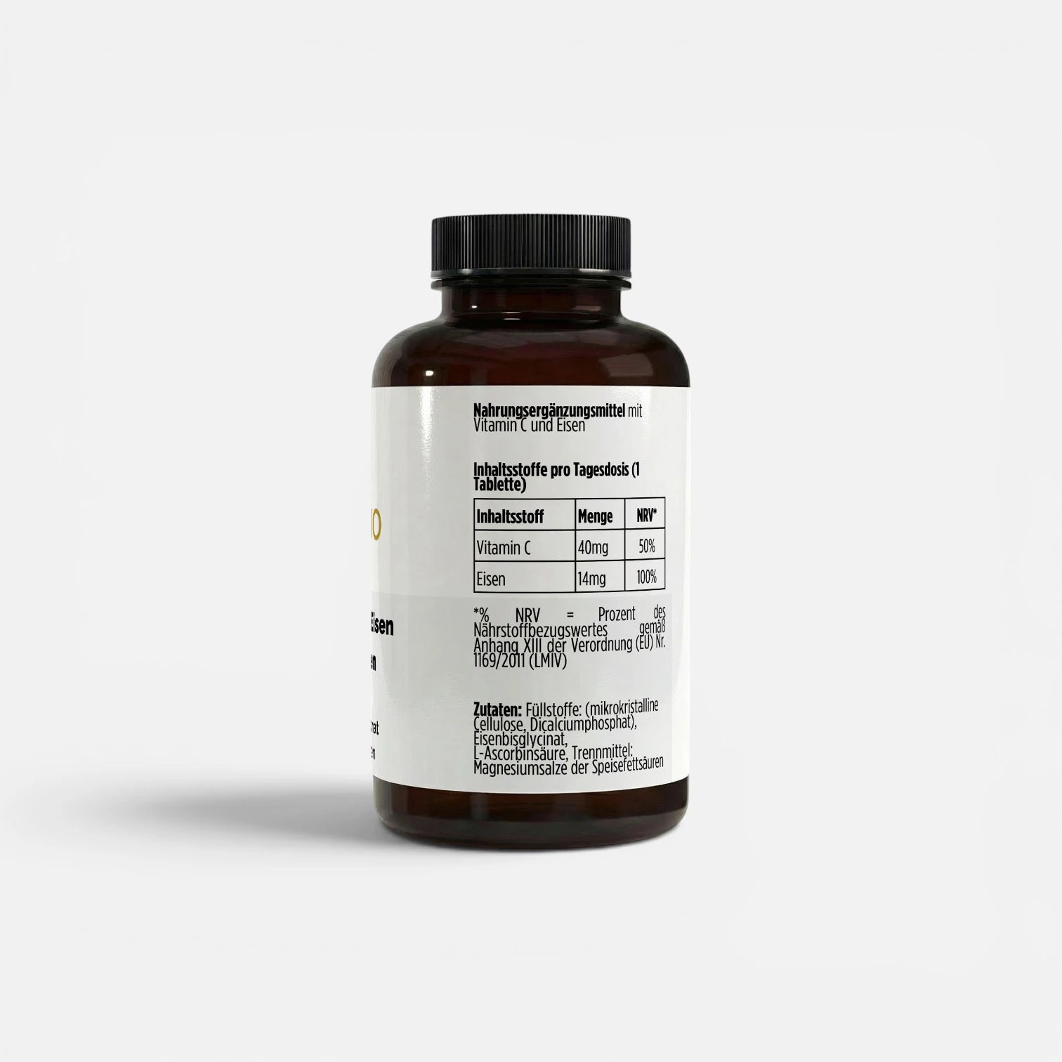 Iron + Vitamin C - 120 Vegan Tablets