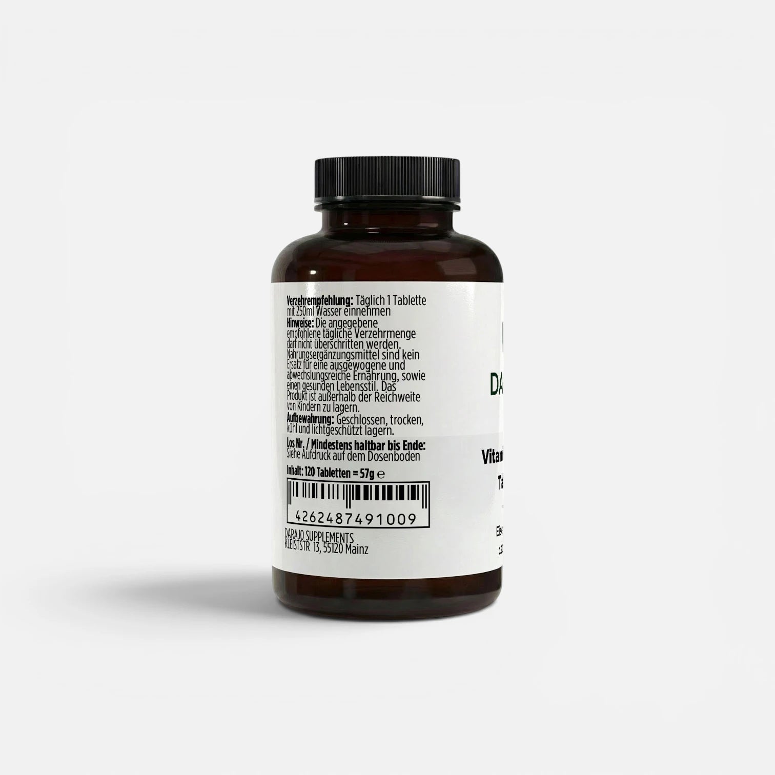 Iron + Vitamin C - 120 Vegan Tablets