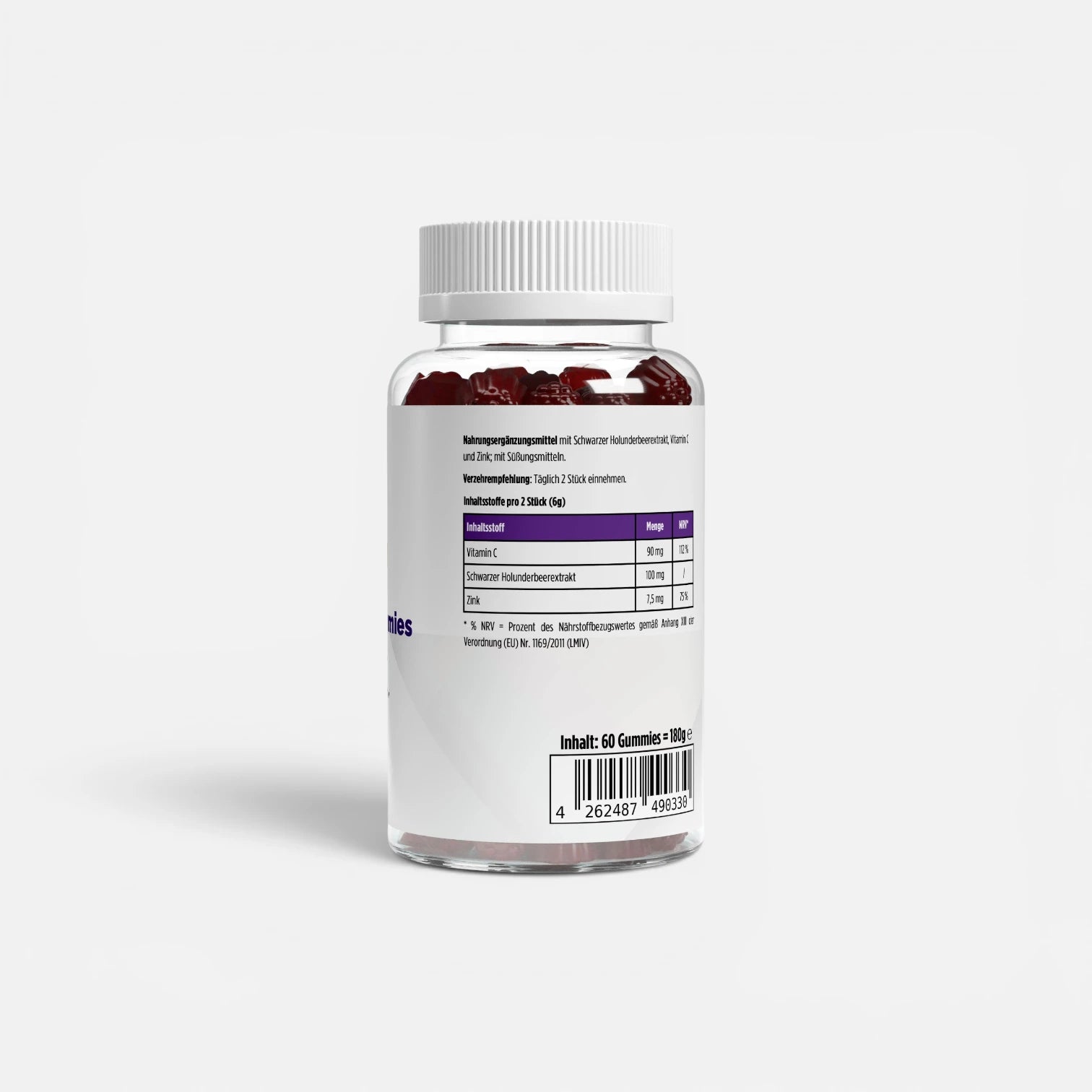 Elderberry + Vitamin C + Zink Gummies - 60 Stk.