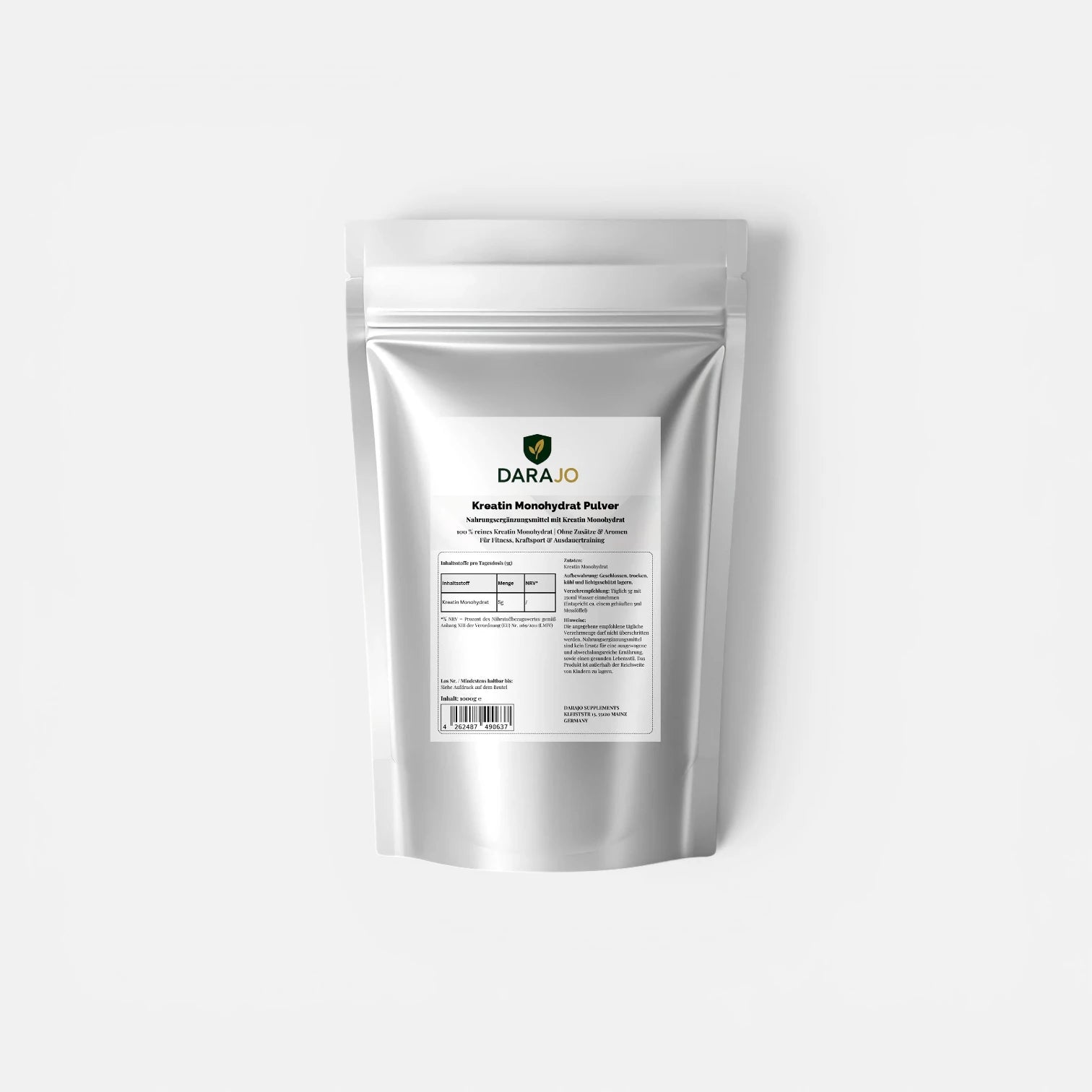 Kreatin Monohydrat - 1000g Doypack